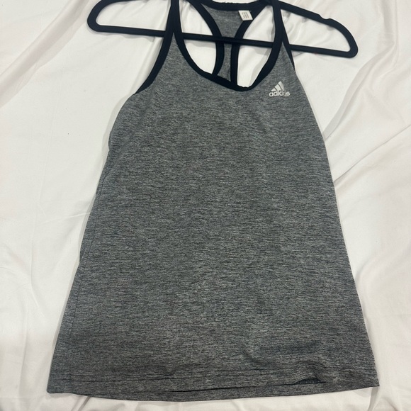 Adidas Women's Heather Gray Tank Top - Picture 1 of 2
